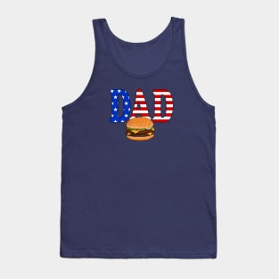 All American DAD Cheeseburger T Tank Top